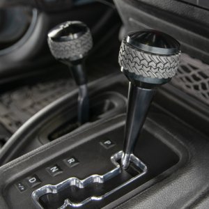 Jeep Wrangler JK Shift Knob - DV8 Offroad - Tired Tread Design - Black - `07-`18